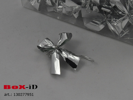 ornamental Bow silver (box 100pcs)