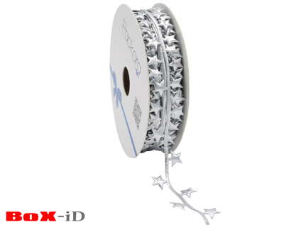 Ultrasonic Stars  zilver 25mm x 15m