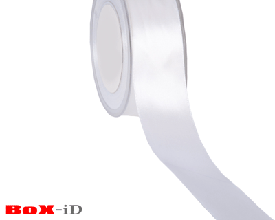 Double face satin 01/801 white   38mm x 25m