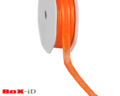 Organza satin edge 34 oranje 10 mm x 50 m