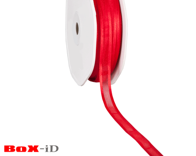 Organza satin edge 65 rouge 10 mm x 50 m