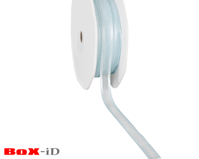 Organza satin edge 71 bleu faible 10 mm x 50 m