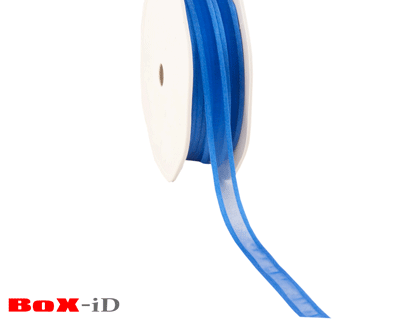 Organza satin edge 77 reflex blauw 10 mm x 50 m