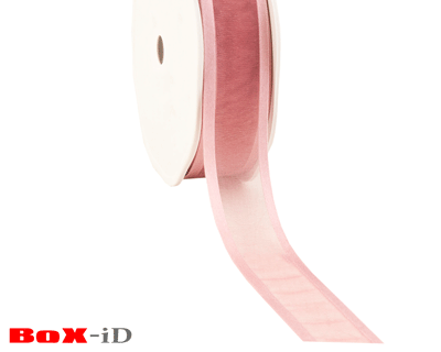 Organza satin edge 53 old rose 25 mm x 25 m