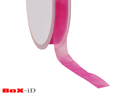 Organza woven edge 55 fuchsia 15mm x 50m