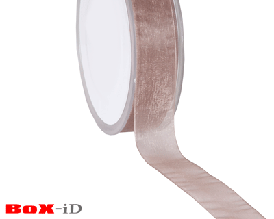 Organza woven edge    06 taupe     25mm x 50m