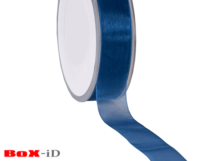 Profit Organza woven edge    79 dunkel blau     25mm x 50m