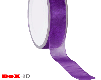Organza woven edge    84 violet      25mm x 50m