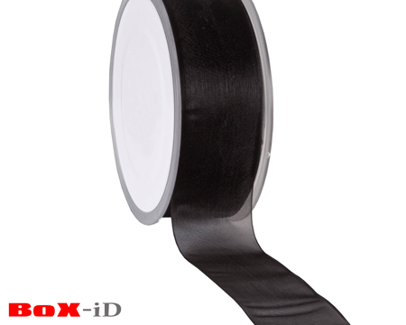 Organza woven edge 09/810 black 38mm x 25m