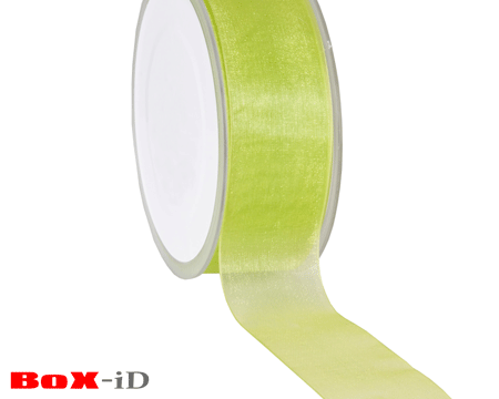 Organza woven edge 22 apple 38mm x 50m