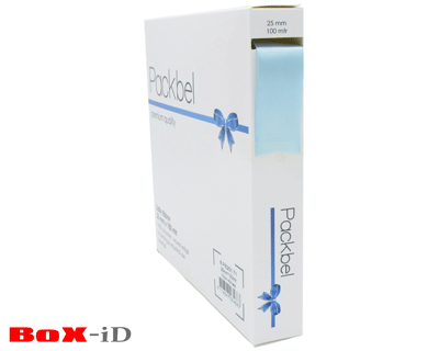 Packbel satin 71 baby blauw  25mm x 100m