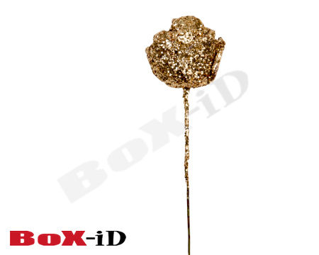 Roos Pin X-mas 9 cm  goud (72st)