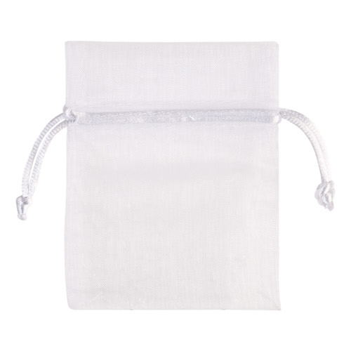 Voile flatbag 10x7cm  white