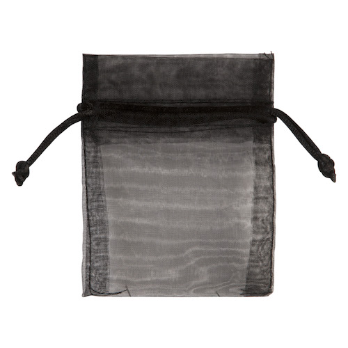 Voile flatbag 10x7cm  black