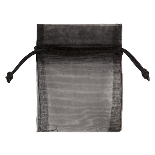 Voile flatbag 10x7cm  schwarz