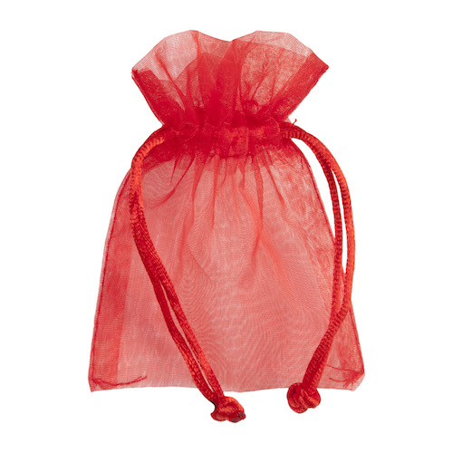 Voile flatbag 10x7cm red