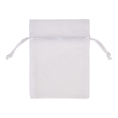 Voile flatbag 12x9cm  weiss