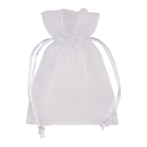 Voile flatbag 12x9cm  weiss