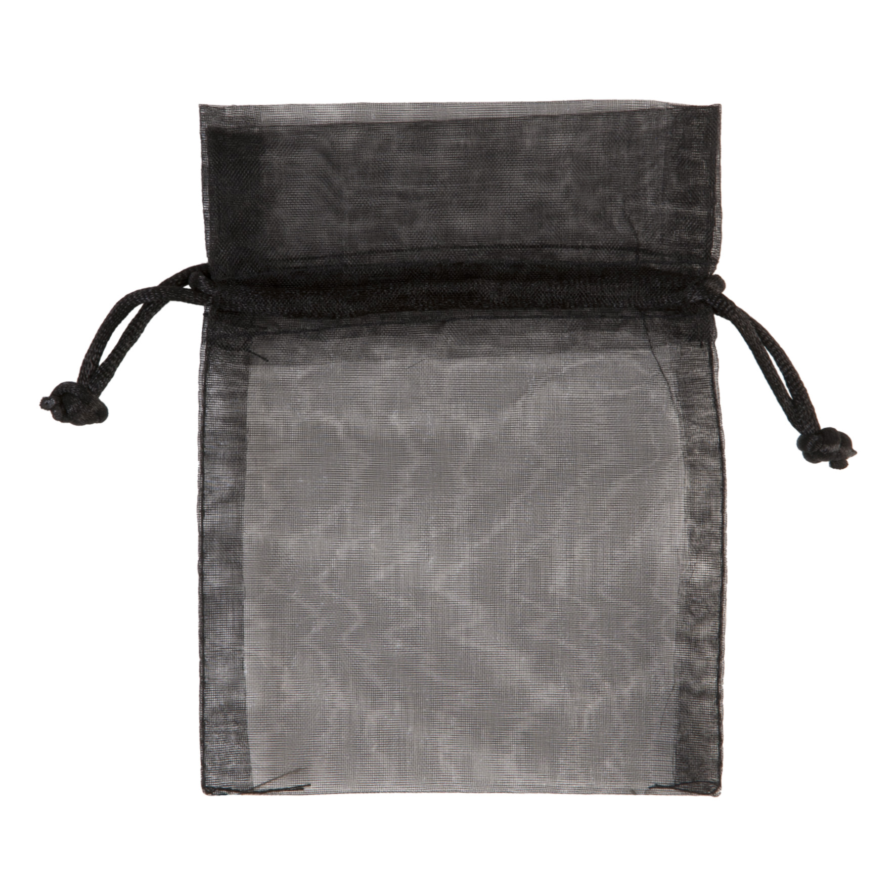 Voile flatbag 12x9cm black