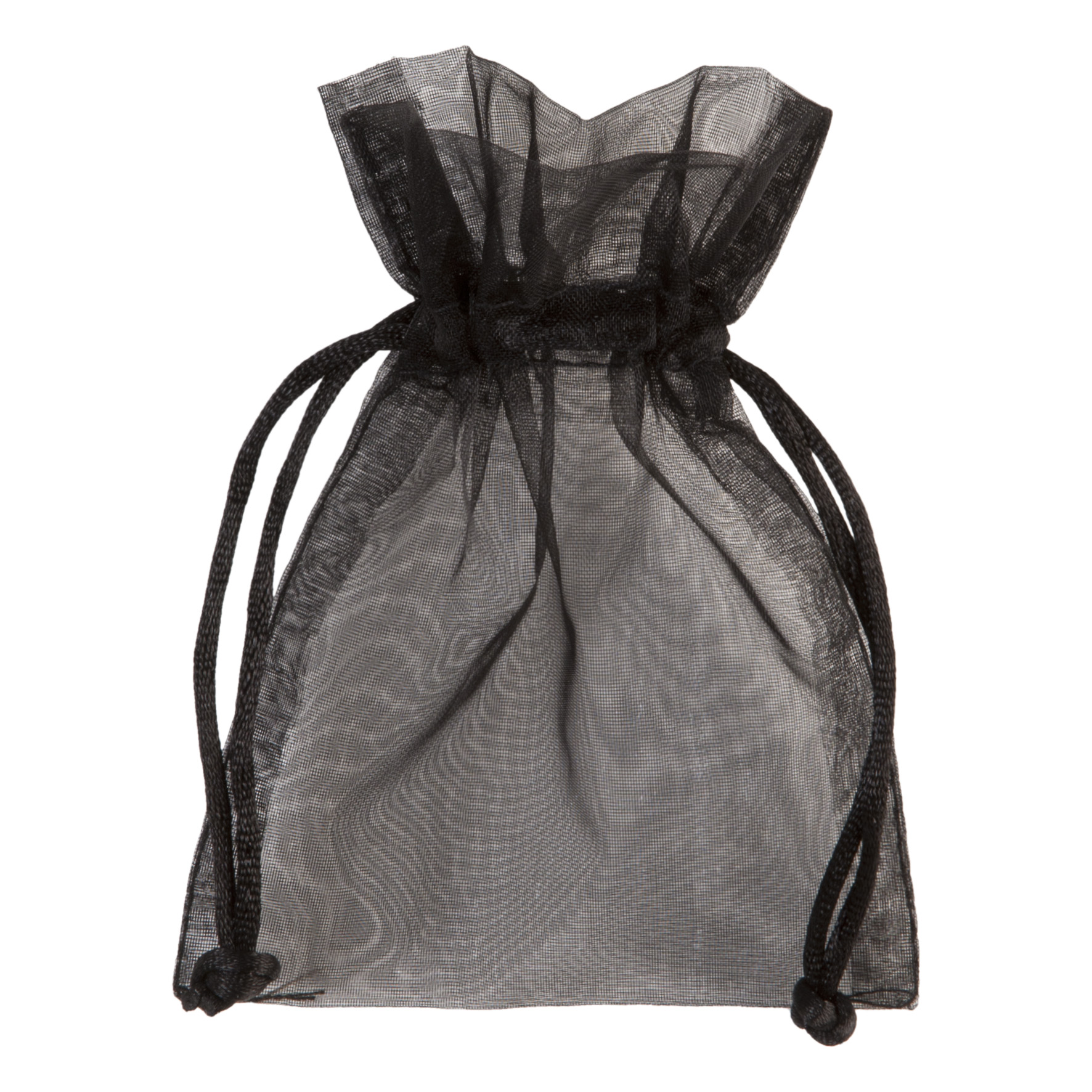 Voile flatbag 12x9cm  zwart