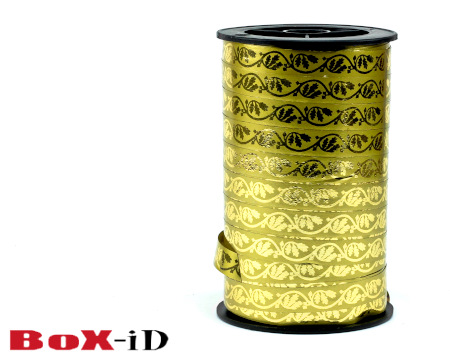 Print Xmas : gold/gold 10mm x 100m