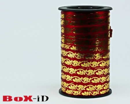 Print Xmas : gold/red 10mm x 100m