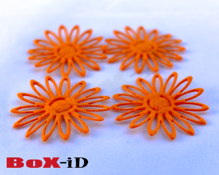 Peggy Flower 40 orange 50mm (20pcs)