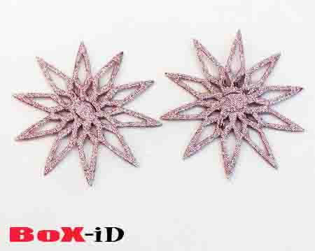 Glitzerstern pink 52mm (20pcs)