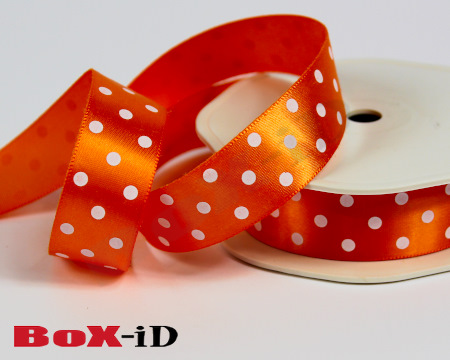 Dots single face satin 34 orange  23 mm x 20 m