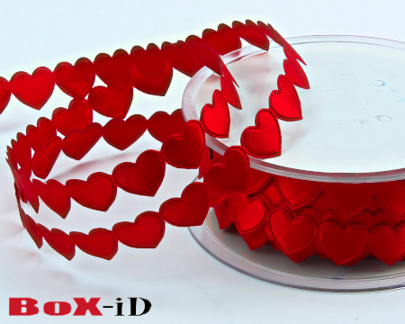 Lovely puff hearts    65 red   15mm x 20m