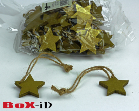 Wooden Stars with rope (36ex) :  or