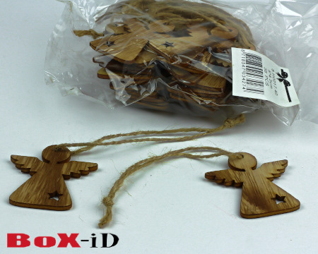 Wooden hangers with rope :  Angel