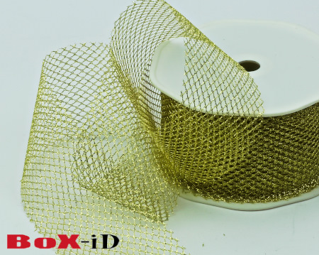 Shiny Mesh    goud    50mm x 20m