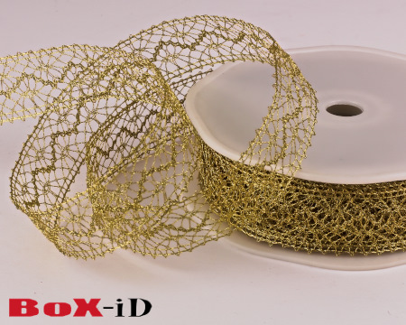 Lace Metal  : Gold              22 mm x 15 m