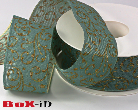 Calligraphic mint/or   40mm x 18m