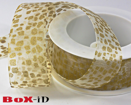 Glamoureux wit/goud   40mm x 15m