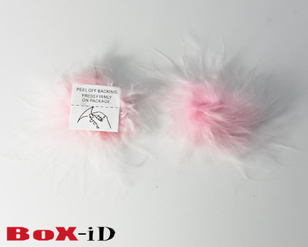 Feathersticker +/- 10cm  babypink