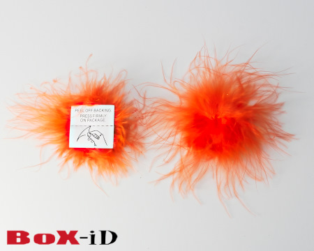 Feathersticker +/- 10cm  orange