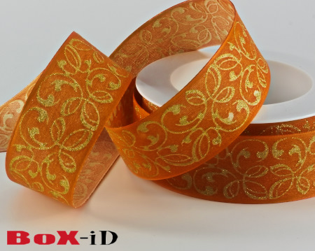 Winter Pattern  cupper/gold  40mm x 15m