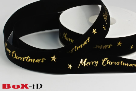 Merry Christmas  schwarz  25mm X 20m