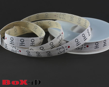 X-mas Song HoHoHo  white  15mm x 20m