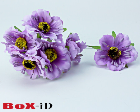 Bloemen in stof : Violet (60st)