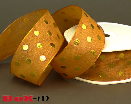 Shiny Dots  cupper/Gold   38mm x 15m