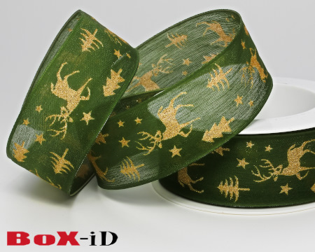Wonderland green/gold  40mm x 15m