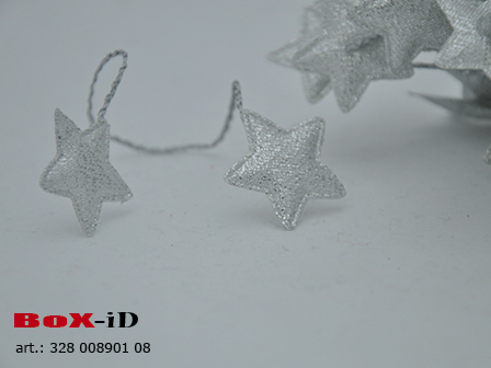 Stars on wired (2) silver 30mm (24pcsx2)