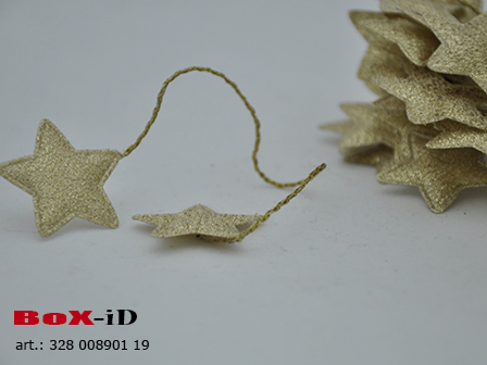 Stars on wired (2) goud 30mm (24pcsx2)