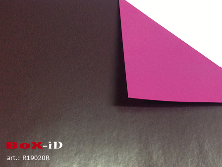 Inpakpapier duo bruin-fuchsia 50cm x 100m