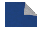 Inpakpapier duo blauw-zilver 50cm x 100m